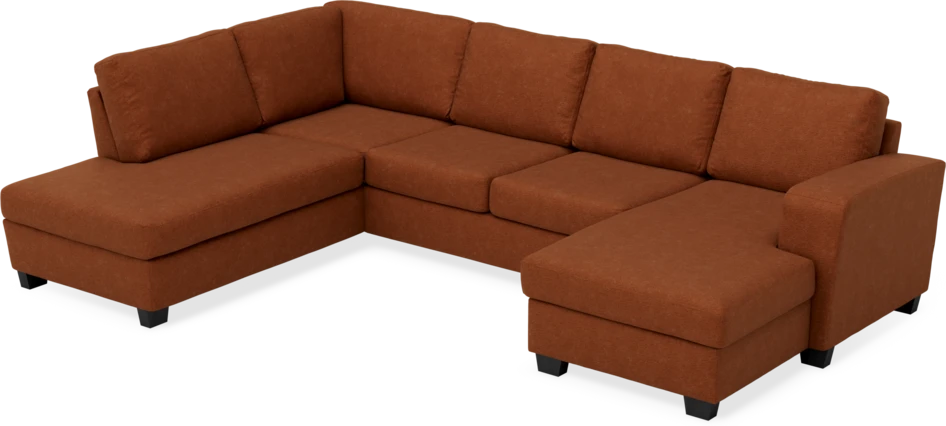 Friday - 3-sits soffa med divan vänster och schäslong höger - Orange