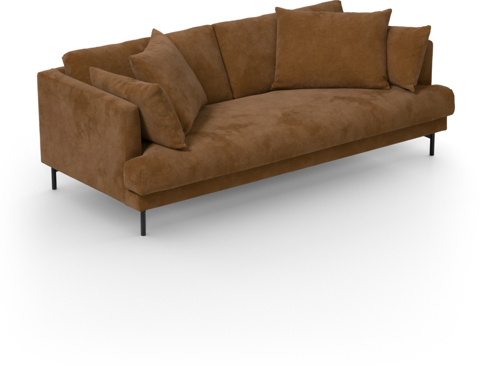 Harper - 3-sits soffa, hel dyna - Orange