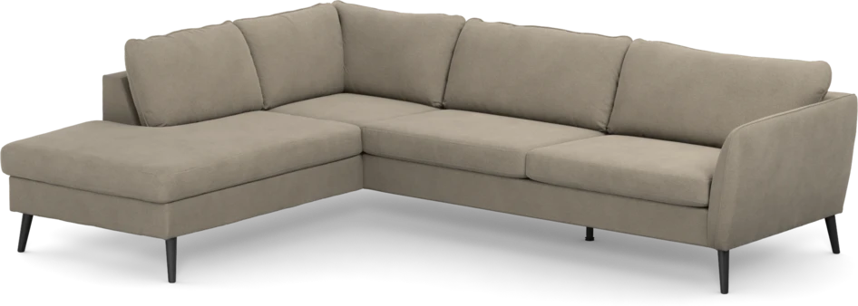County - 2,5-sits soffa med divan vänster - Beige
