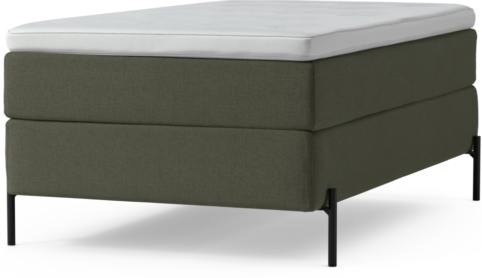 Delux Exclusive - Kontinentalsäng, enkelsäng 120 cm med bäddmadrass och sängben