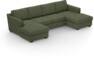 Friday - 2-sits soffa med två schäslonger - Grön