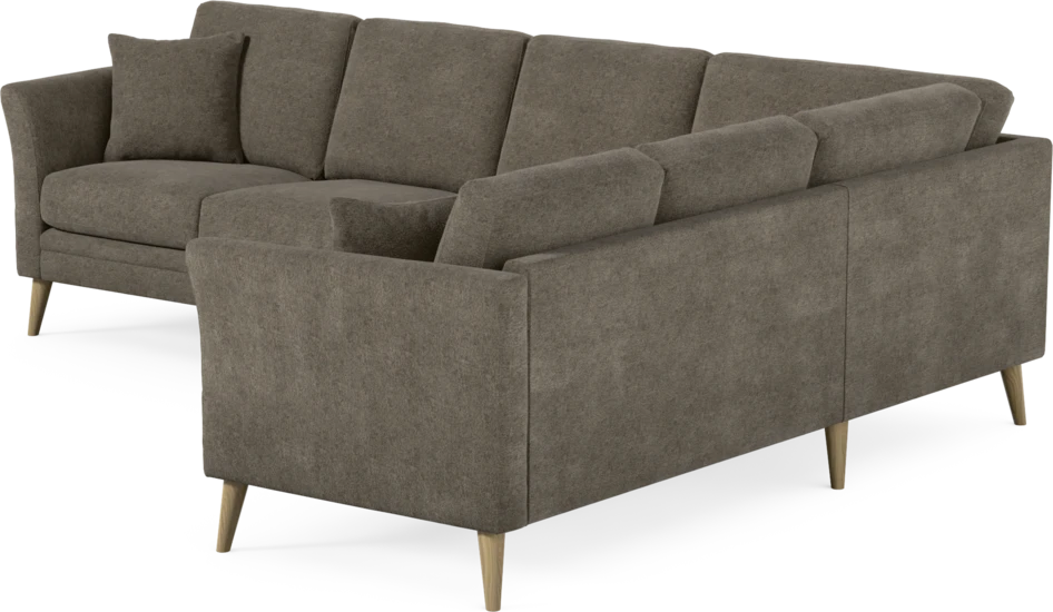 Eden - Hörnsoffa, 3+2-sits - Brun