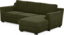 Friday - 3-sits soffa med schäslong höger - Grön