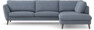 Madison Lux - 3-sits soffa med divan höger - Blå