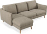Madison Lux - 2-sits soffa med schäslong vänster - Beige