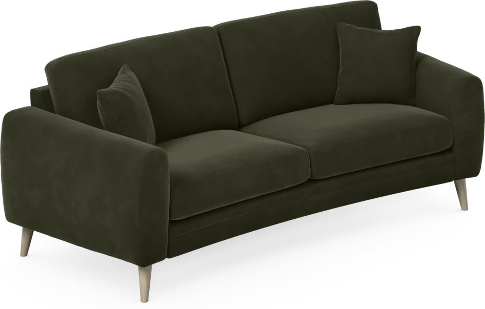Eden - 2,5-sits soffa svängd - Grön