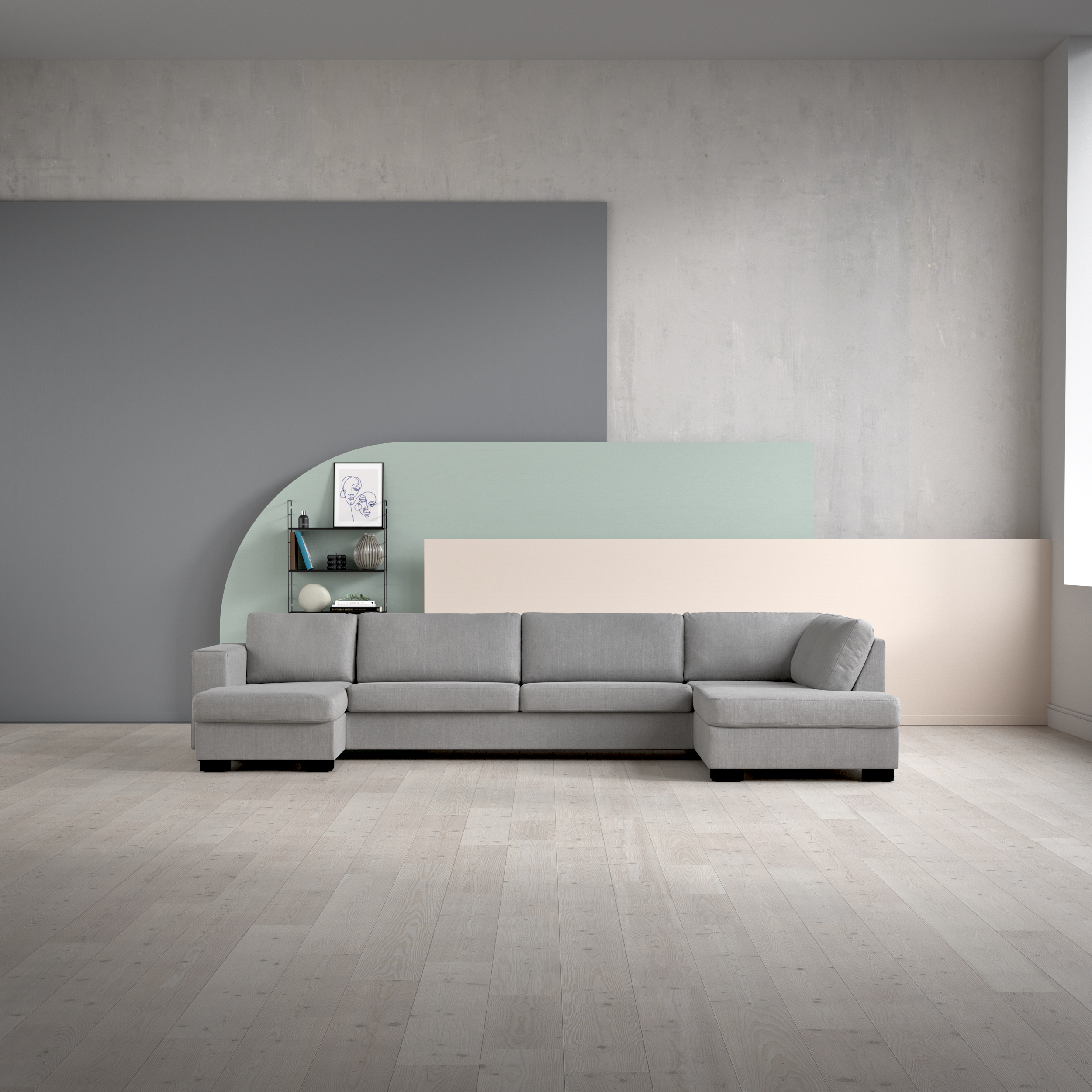 Nevada - 4-sits soffa med schäslong vänster och divan höger - inspiration