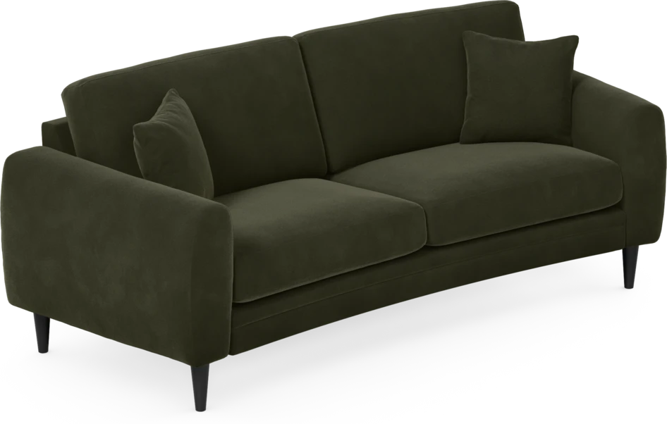 Eden - 2,5-sits soffa svängd - Grön