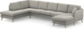 Eden - 3-sits soffa med divan vänster och schäslong höger - Grå