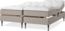 Delux Sense - Ställbar säng, dubbelsäng med bäddmadrass - Beige