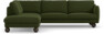 Madison - 3-sits soffa med divan vänster - Grön