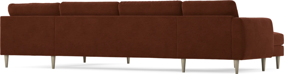 Bridge - 3-sits soffa med schäslong vänster och divan höger - Orange