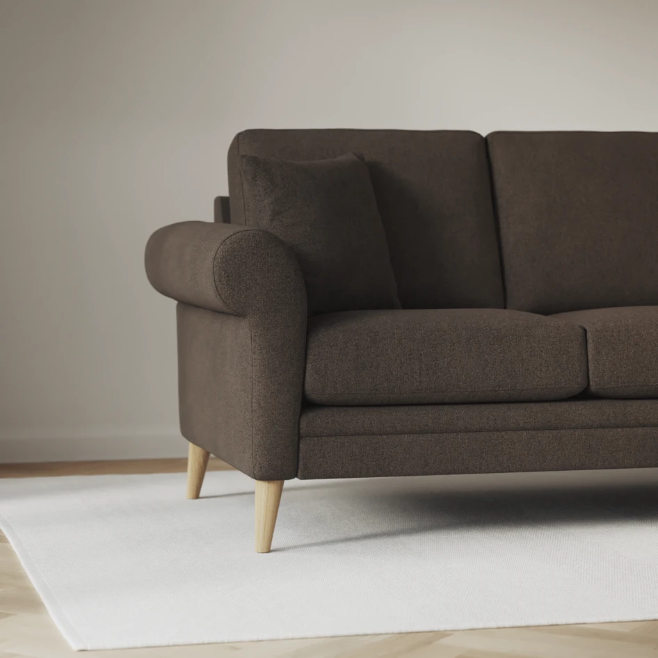 Eden - Hörnsoffa, 2+3-sits - Brun