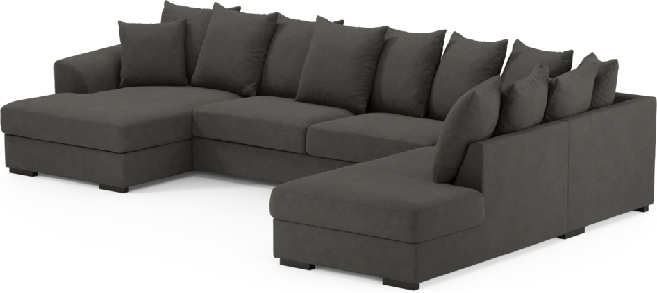 Town - 3-sits soffa med divan höger och schäslong vänster - Brun