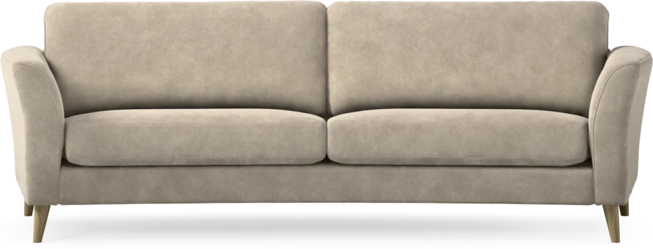 Bridge - 3-sits soffa svängd - Beige