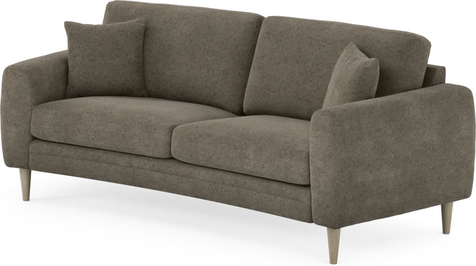 Eden - 2,5-sits soffa svängd - Brun