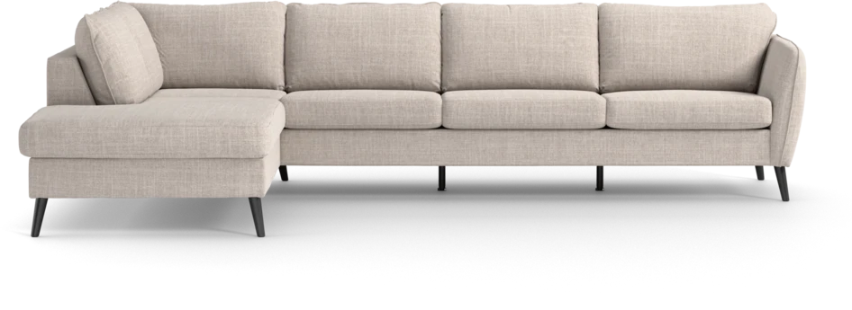 County - 3-sits soffa med divan vänster - Beige