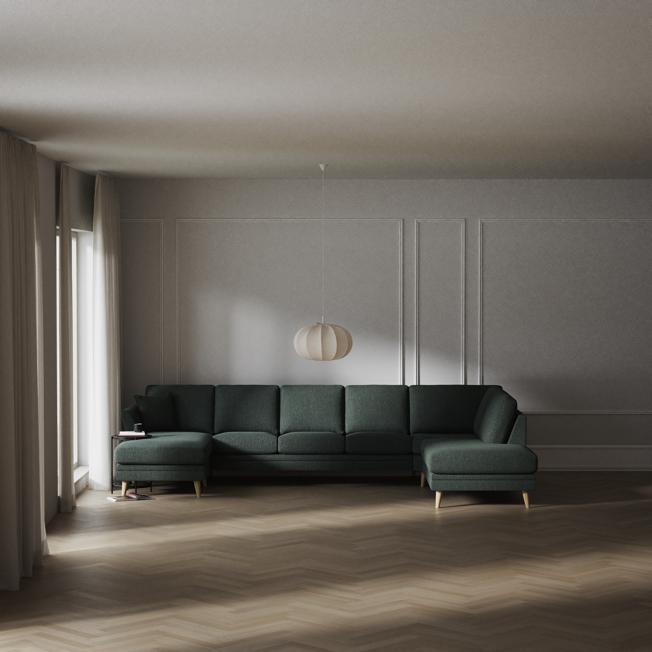 Eden - 3-sits soffa med schäslong vänster och divan höger - inspiration