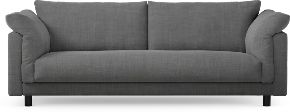 Cherrie - 3-sits soffa, hel dyna, fast klädsel - Grå
