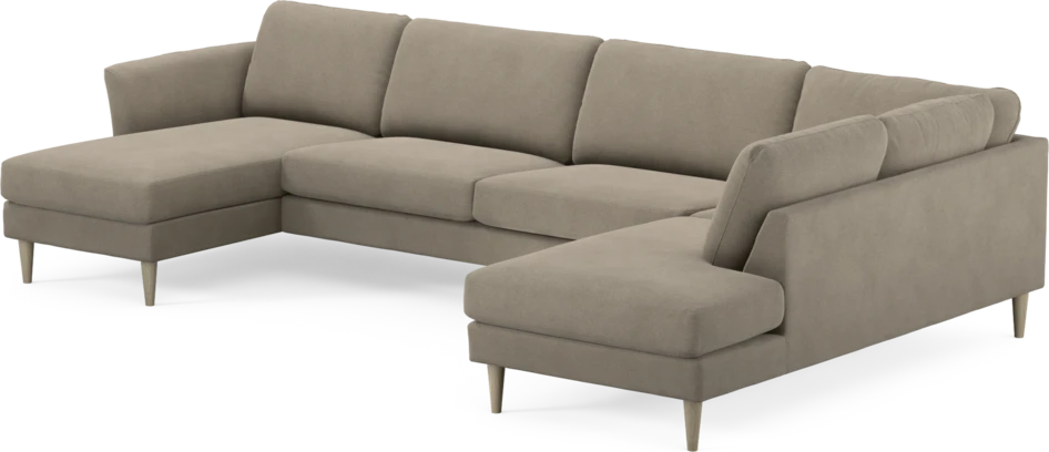 Bridge - 3-sits soffa med schäslong vänster och divan höger - Beige