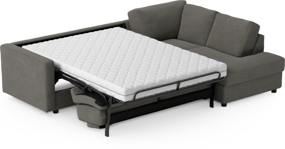 Lindö - Bäddsoffa 2,5-sits med divan - Grå