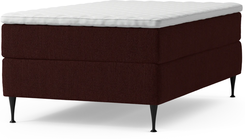 Delux Exclusive - Kontinentalsäng, enkelsäng 120 cm med bäddmadrass och sängben