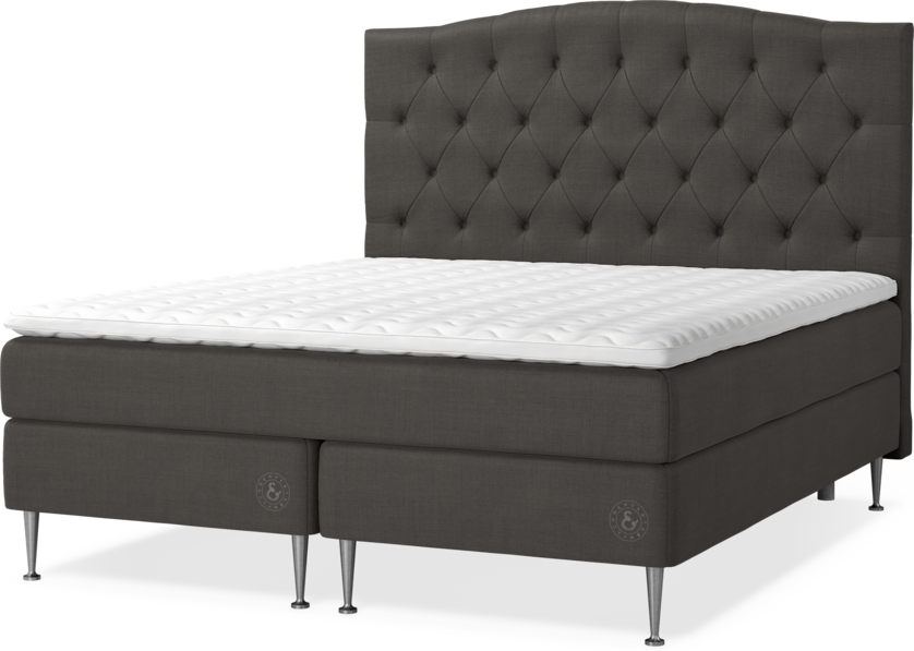 Saltskär Comfort - Kontinentalsäng, dubbelsäng med bäddmadrass Saltskär Comfort och Välvd sänggavel