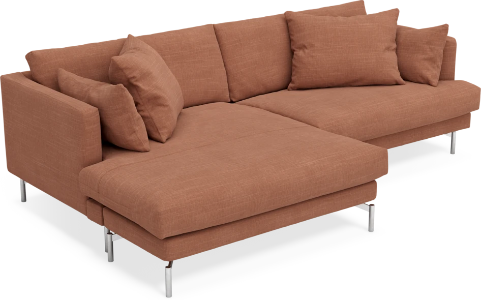 Harper - 4-sits med schäslong XL vänster - Orange