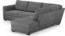 Friday - 2,5-sits soffa med divan höger - Grå