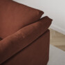 Cherrie Klädsel -  3-sits soffa, hel dyna - Orange