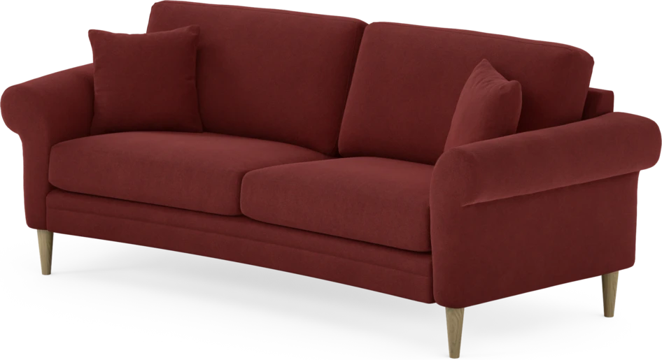 Eden - 2,5-sits soffa svängd - Röd