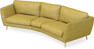 Madison - 3-sits soffa svängd, 90 cm - Gul