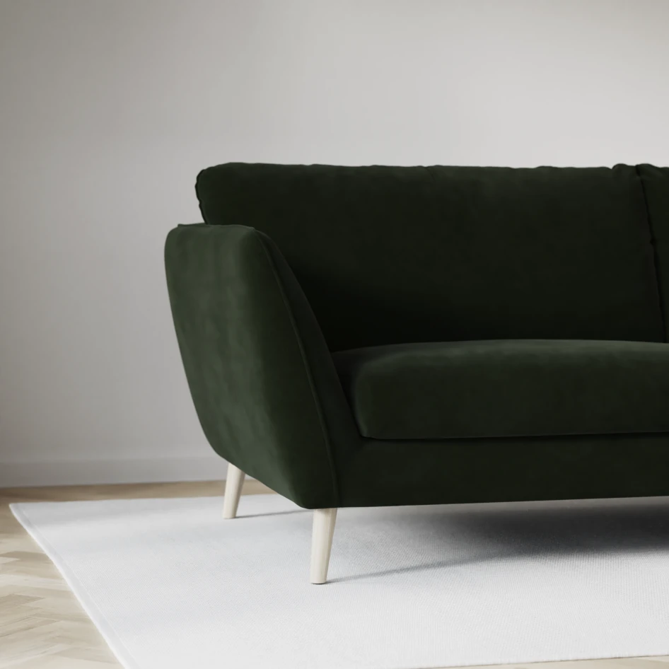 Madison - 2-sits soffa med divan vänster och schäslong höger - Grön
