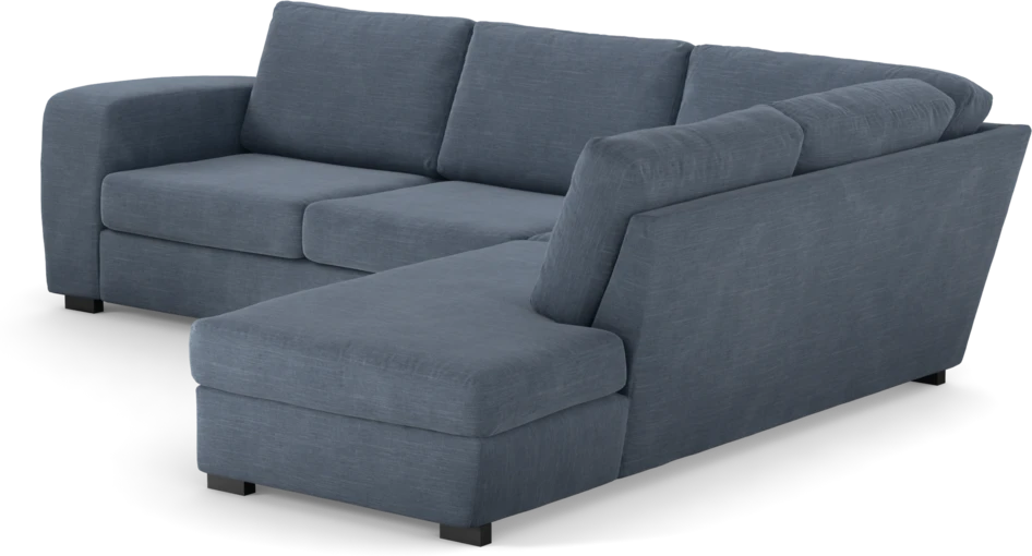Friday - 2,5-sits soffa med divan höger - Blå