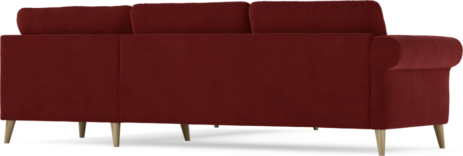 Bridge - Hörnsoffa, 2+2-sits - Röd