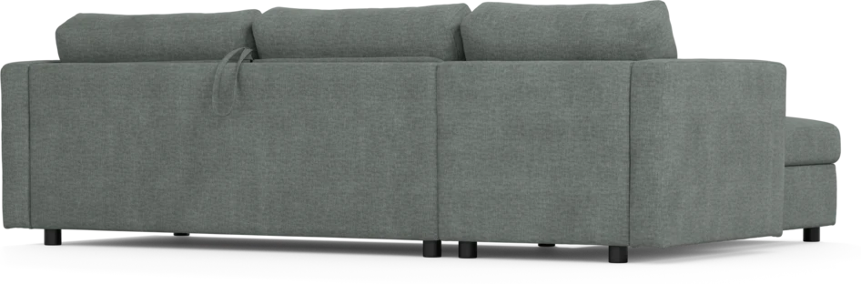 Lindö - Bäddsoffa 2,5-sits med schäslong, vändbar - Grå