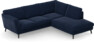 Madison - 2-sits soffa med divan höger - Blå