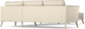 Bridge - Hörnsoffa, 2+3-sits med schäslong höger - Beige