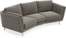Madison - 3-sits soffa svängd, 70 cm - Grå