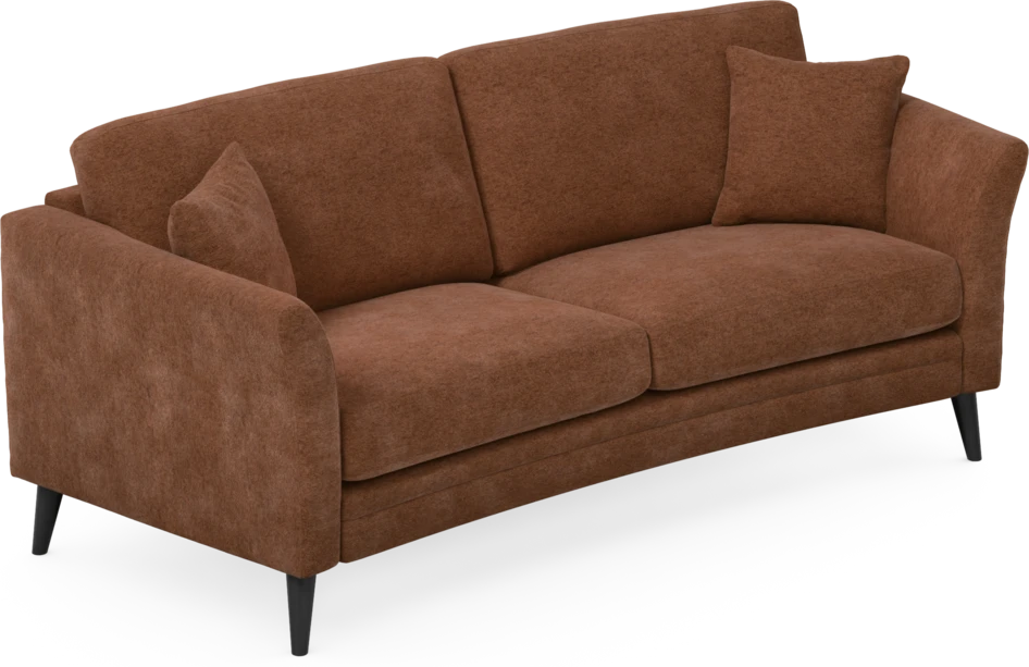 Eden - 2,5-sits soffa svängd - Orange