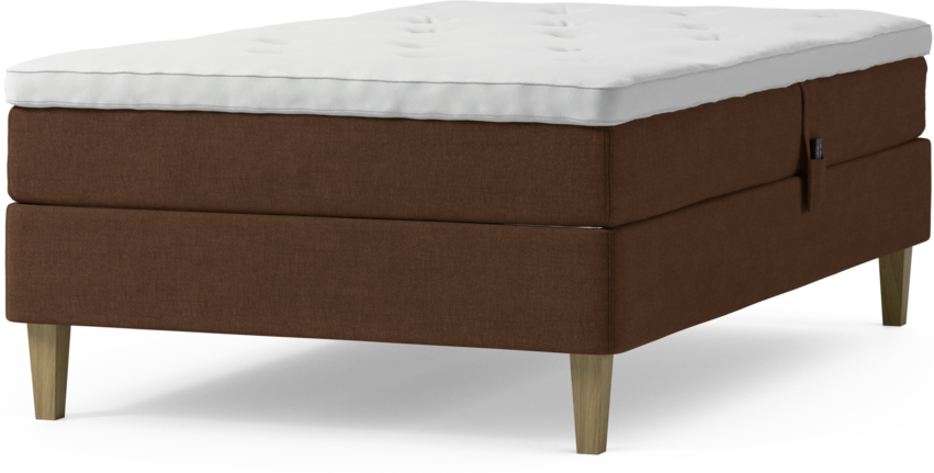 Delux Sense - Ställbar säng, enkelsäng med bäddmadrass och sängben