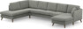 Eden - 3-sits soffa med divan vänster och schäslong höger - Grå