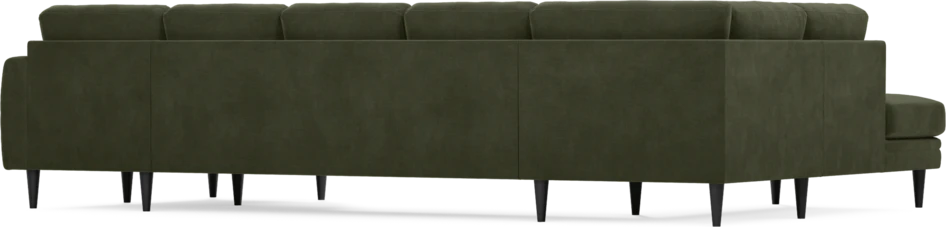 Eden - 3-sits soffa med divan vänster och schäslong höger - Grön
