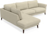 Bridge - 3-sits soffa med divan vänster - Beige