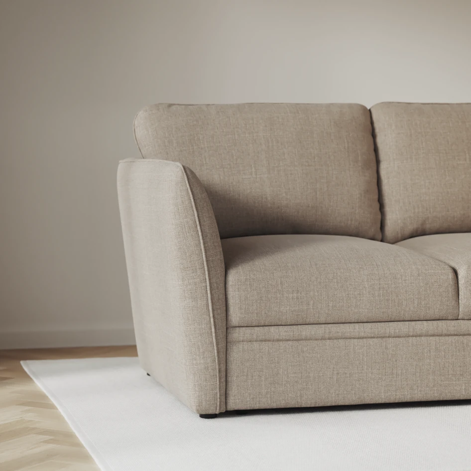 Öland - Bäddsoffa 3-sits, längsbäddad - Beige
