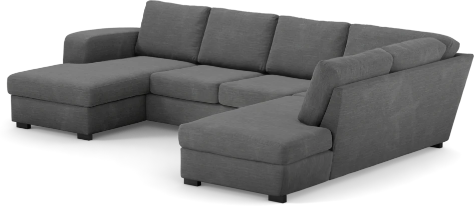 Friday - 3-sits soffa med schäslong vänster och divan höger - Grå