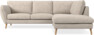 Madison - 2-sits soffa med divan höger - Vit