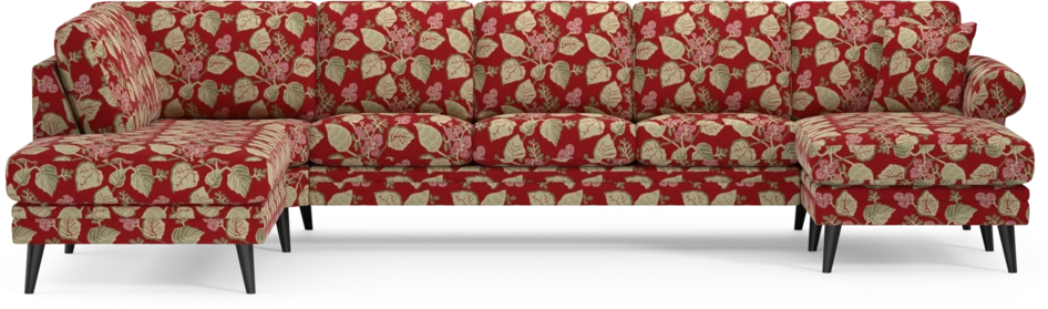 Eden - 3-sits soffa med divan vänster och schäslong höger - Flerfärgad