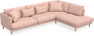 Harper - 3-sits soffa med divan höger - Rosa