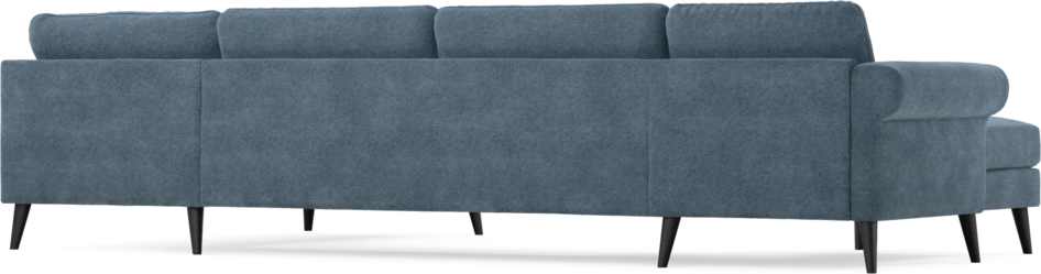 Bridge - 3-sits soffa med schäslong vänster och divan höger - Blå